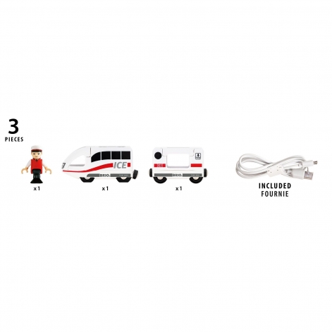 Поїзд для залізниці BRIO ICE з USB підзарядкою (36088) - lebebe-boutique - 5