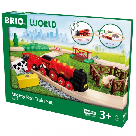 Детская железная дорога BRIO с Могучим локомотивом (36029)