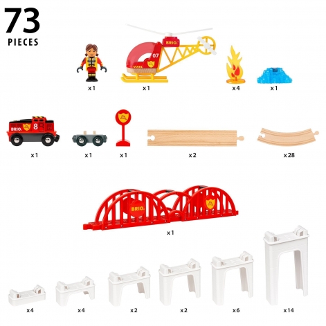 Набір розширень для залізниці BRIO Mega Spiral 73 ел. (36114) - lebebe-boutique - 5