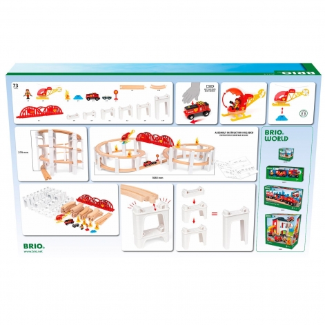 Набір розширень для залізниці BRIO Mega Spiral 73 ел. (36114) - lebebe-boutique - 2