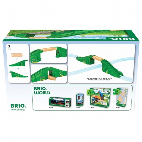 Арочний міст для залізниці BRIO (36107) - lebebe-boutique - 2