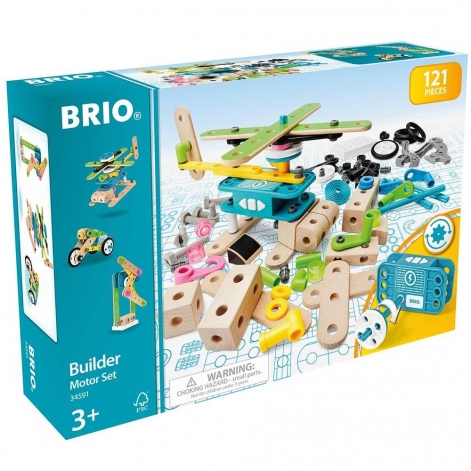 Конструктор BRIO Builder с мотором 120 эл. (34591) - lebebe-boutique - 2