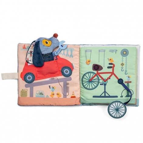 Розвиваюча м'яка книга Lilliputiens Гараж Собачки Жюля (83585) - lebebe-boutique - 3