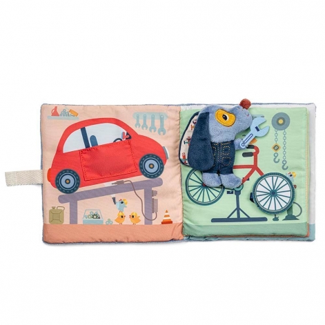 Розвиваюча м'яка книга Lilliputiens Гараж Собачки Жюля (83585) - lebebe-boutique - 4