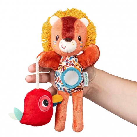 Ручная игрушка-погремушка Lilliputiens Лев Джек (83598) - lebebe-boutique - 2