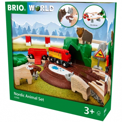 Детская железная дорога BRIO Лесные животные (33988)