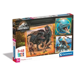 Пазл Clementoni "Jurassic World", 3 шт. по 48 елементів