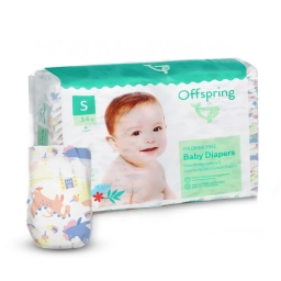 Підгузки Offspring® розмір S, 3-6 кг, 48 шт, Казковий світ
