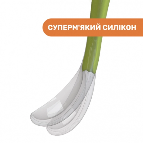 Ложка силіконова Chicco, 6м+, 1 шт. - lebebe-boutique - 3
