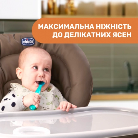 Ложка силіконова Chicco, 6м+, 1 шт. - lebebe-boutique - 2